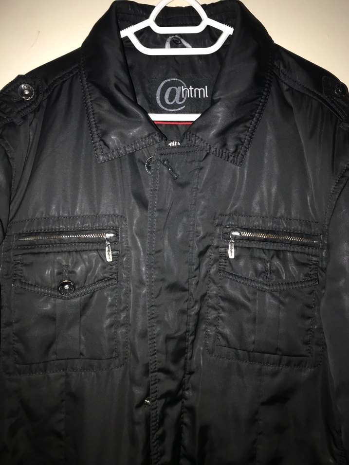 Erkek Siyah Düğmeli Midi Ceket - Görsel 2