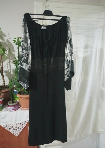 Siyah Midi Hamile Etek Yırtmaçlı - Görsel 4