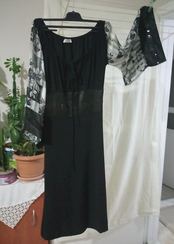 Siyah Midi Hamile Etek Yırtmaçlı - Görsel 3