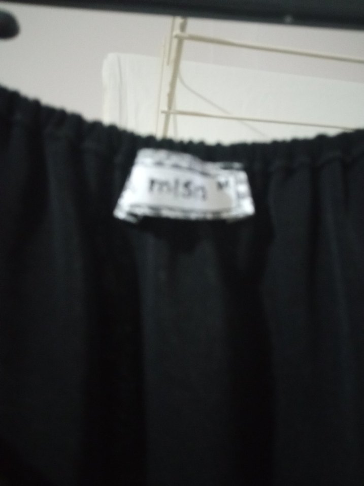 Siyah Midi Hamile Etek Yırtmaçlı - Görsel 2