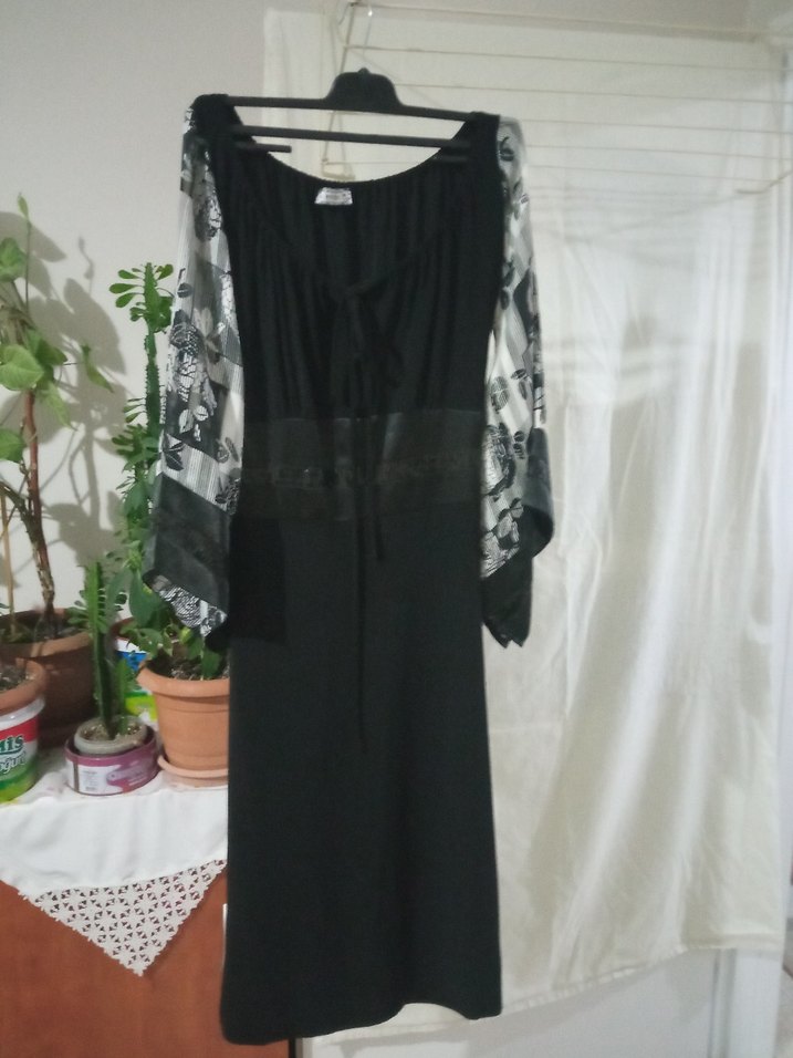 Siyah Midi Hamile Etek Yırtmaçlı - Görsel 4