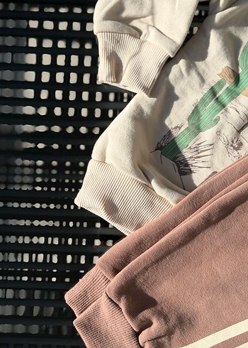 Kahve Krem Adidas Eşofman Takım | Unisex - Görsel 8