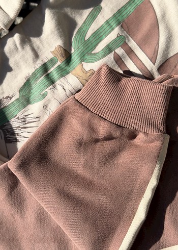 Kahve Krem Adidas Eşofman Takım | Unisex - Görsel 7