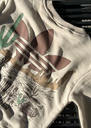 Kahve Krem Adidas Eşofman Takım | Unisex - Görsel 4