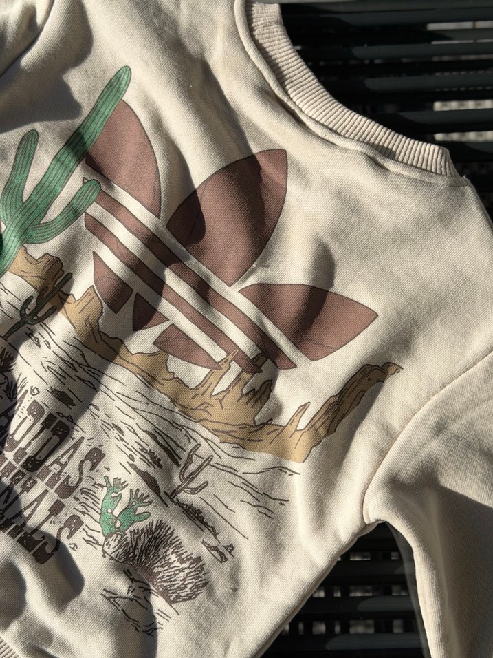 Kahve Krem Adidas Eşofman Takım | Unisex - Görsel 4