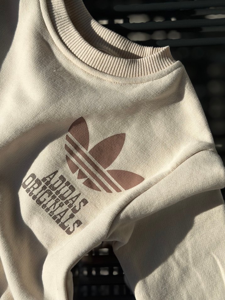 Kahve Krem Adidas Eşofman Takım | Unisex - Görsel 3