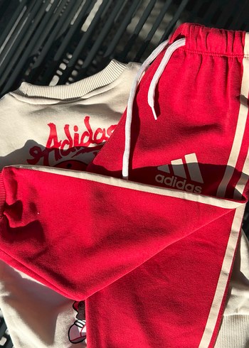 Adidas Kırmızı Eşofman Takımı - Görsel 2