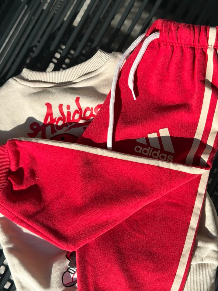 Adidas Kırmızı Eşofman Takımı - Görsel 2