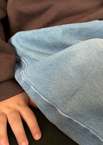 Balon  Kesim Açık Mavi Kot Pantolon - Görsel 2