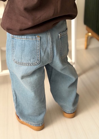 Balon  Kesim Açık Mavi Kot Pantolon - Görsel 6