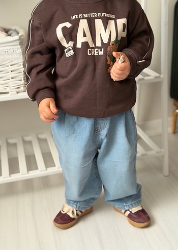 Balon  Kesim Açık Mavi Kot Pantolon - Görsel 7