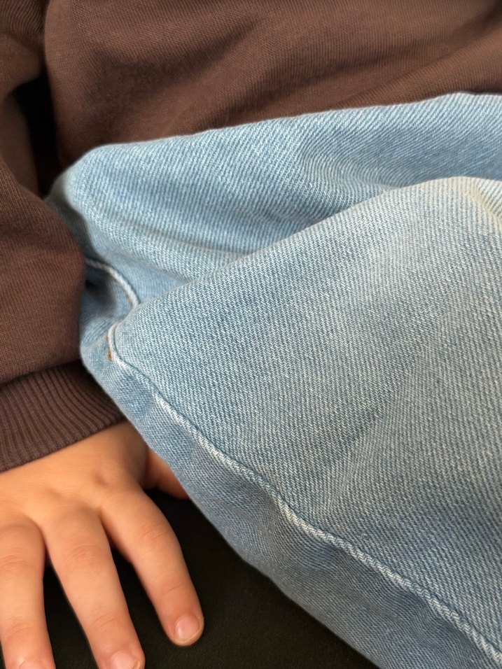 Balon  Kesim Açık Mavi Kot Pantolon - Görsel 2