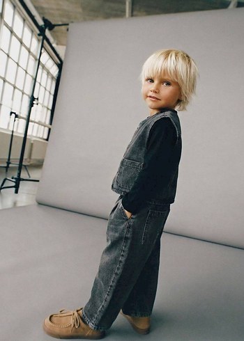 Antrasit Balon Kot Pantolon Rahat Kesim - Görsel 3