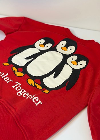 Erkek Çocuk Kırmızı Sweatshirt ve Siyah Eşofman - Görsel 8