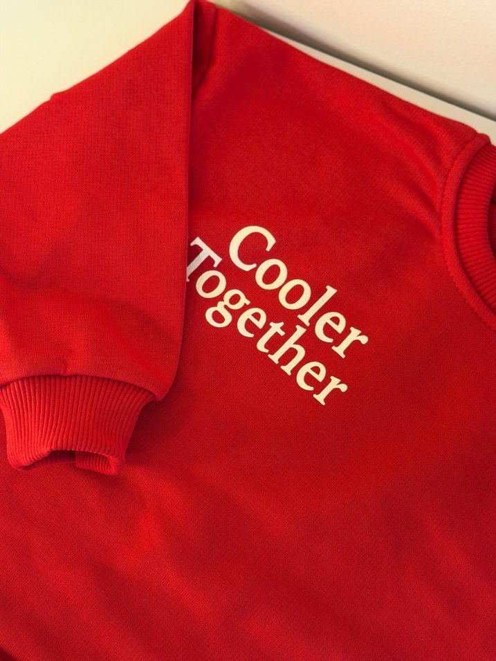 Erkek Çocuk Kırmızı Sweatshirt ve Siyah Eşofman - Görsel 4