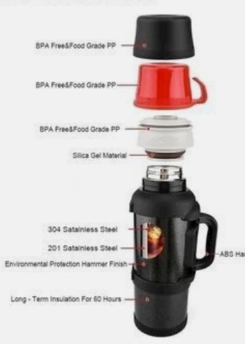 4 Litre Paslanmaz Çelik Dağcı Termosu - Görsel 6