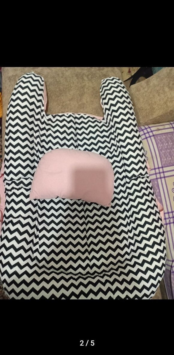 Zebra Desenli Çok Renkli Hamile ve Emzirme Yastığı - Görsel 4