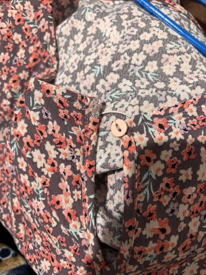 Bordo Bohem V Yaka Uzun Kollu Elbise - Görsel 2