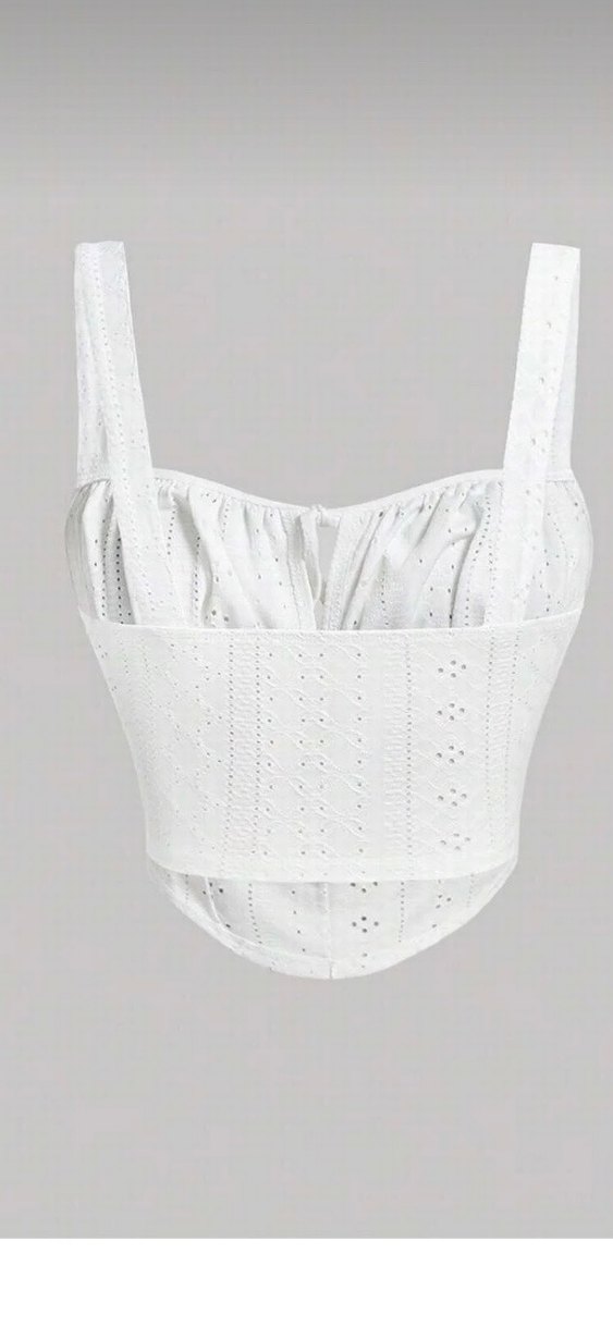 Dantel Detaylı Beyaz Straplez Bustiyer - Görsel 2