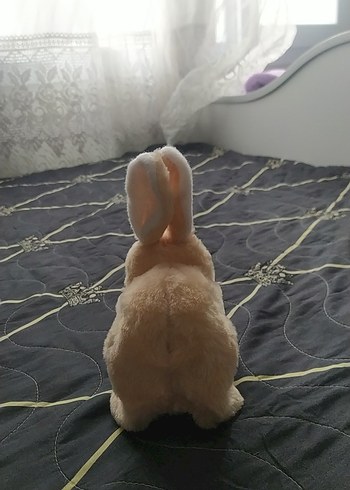 Beyaz Peluş Tavşan Oyuncak - Görsel 2