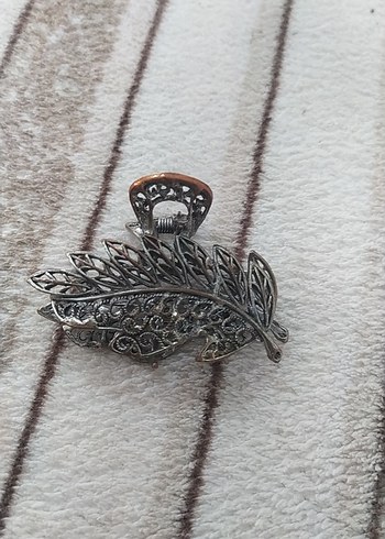 Kürk Detaylı Vintage Bohem Metal Toka - Görsel 2