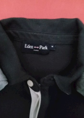 Eden Park Gri Uzun Kollu Polo Tişört - Görsel 2