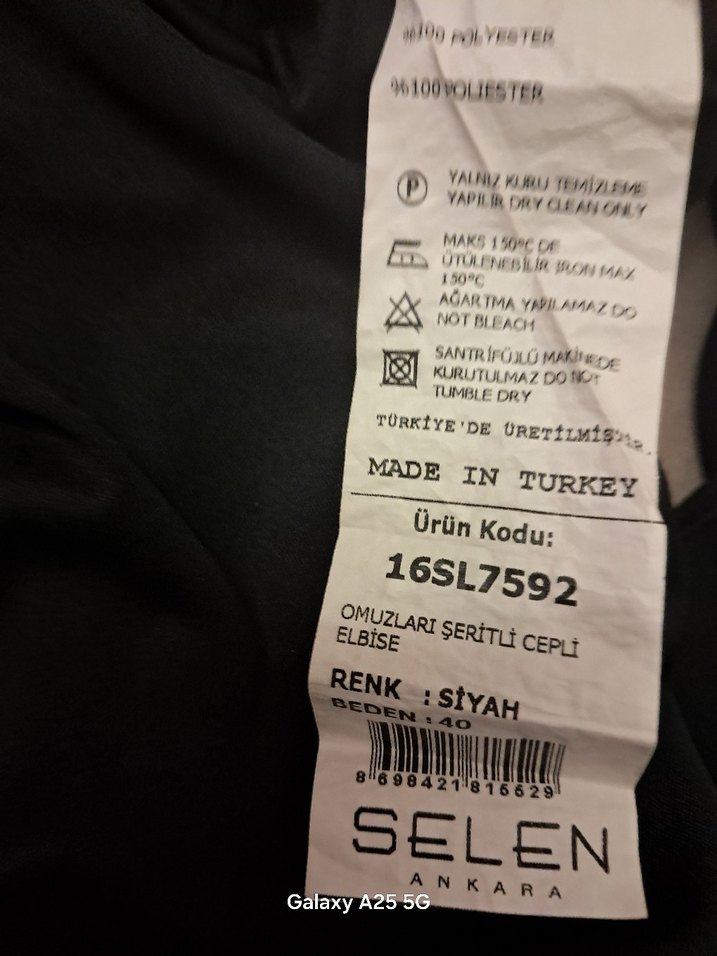 Siyah V Yaka Midi Kadın Abiye Elbise - Görsel 3