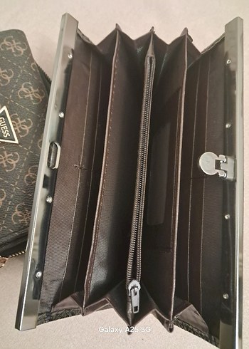 Kilitli Gri Deri Kadın Portföy Cüzdan - Görsel 3