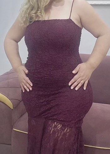 Dantel Detaylı Beyaz Midi Kalem Elbise - Görsel 6