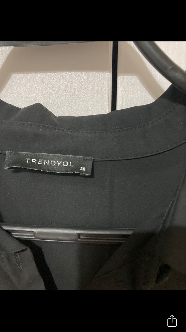 Siyah Yüksek Yakalı Ofis Elbisesi - Görsel 4