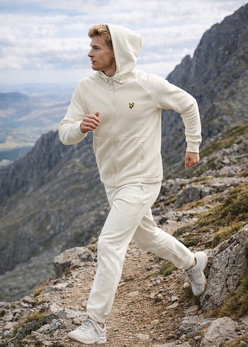 Erkek Beyaz Outdoor Dar Kesim Sweatpants (lyle & scott) - Görsel 2