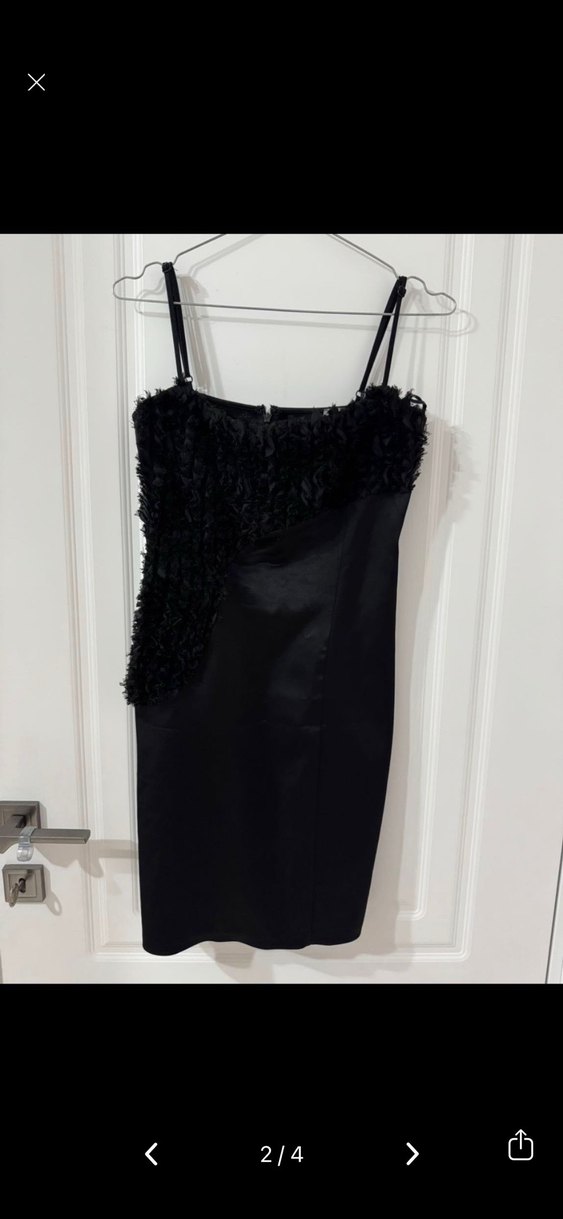 Adil ışık saten elbise - Görsel 2