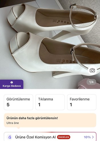 Beyaz Parlak Dolgu Topuklu Kadın Ayakkabı - Görsel 4