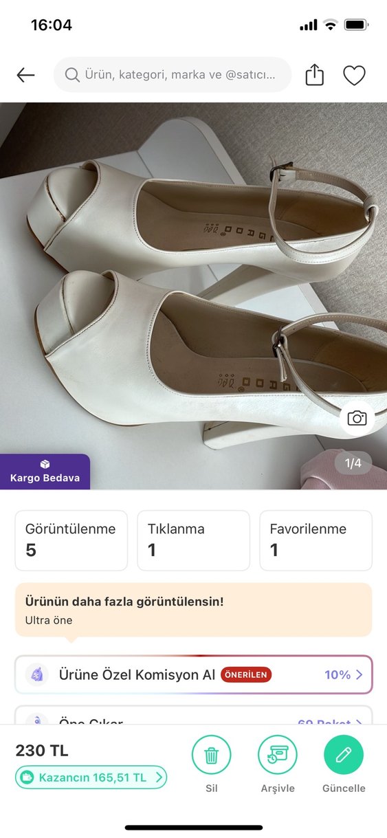 Beyaz Parlak Dolgu Topuklu Kadın Ayakkabı - Görsel 4