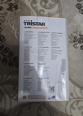 Tristar PD-8960 350W El Blender Seti Beyaz - Görsel 3