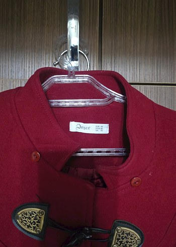 Kırmızı Kadın Kaban - Görsel 3