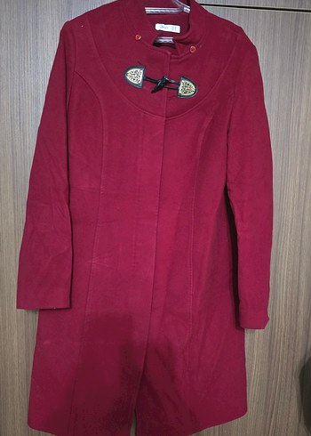 Kırmızı Kadın Kaban - Görsel 2