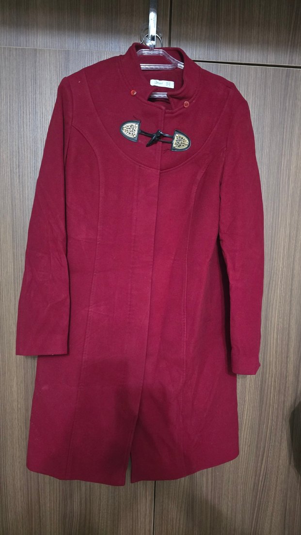 Kırmızı Kadın Kaban - Görsel 2