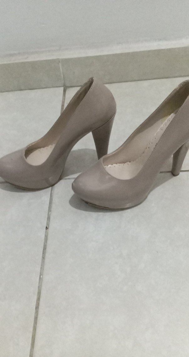 Bej Yılan Desenli Stiletto Topuklu Kadın Ayakkabı - Görsel 3