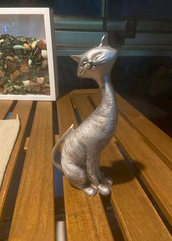 Gri Kedi Figürin - Görsel 3