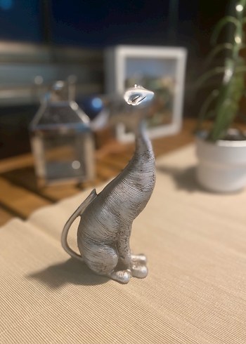 Gri Kedi Figürin - Görsel 2