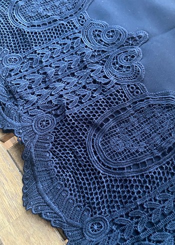 Dantel Detaylı Midi Etek - Görsel 2