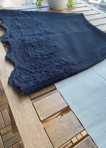 Dantel Detaylı Midi Etek - Görsel 5