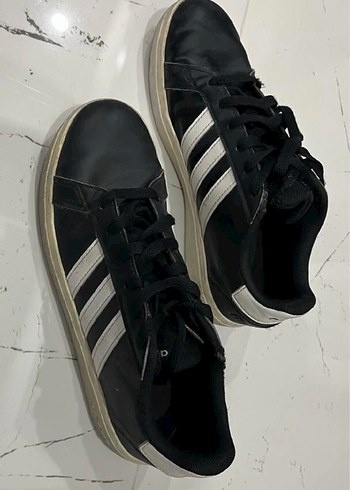 Orijinal Adidas Siyah Erkek Çizgili Bağcıklı Spor Ayakkabı - Görsel 5