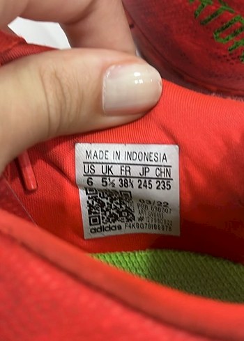 Orijinal Adidas krampon Kırmızı Bağcıklı Erkek Futbol Ayakkabısı - Görsel 5