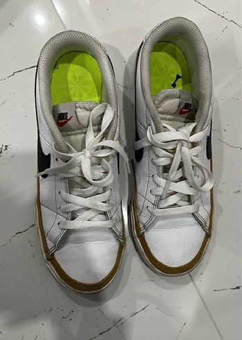 Orijinal Nike Beyaz Bağcıklı erkek Spor Ayakkabı - Görsel 3