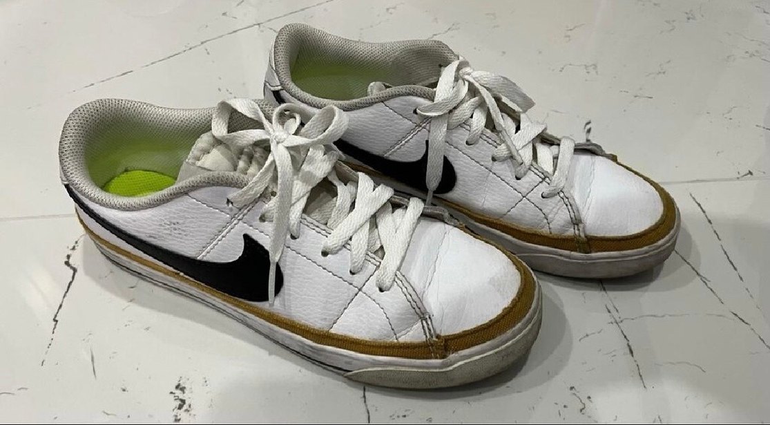 Orijinal Nike Beyaz Bağcıklı erkek Spor Ayakkabı - Görsel 4