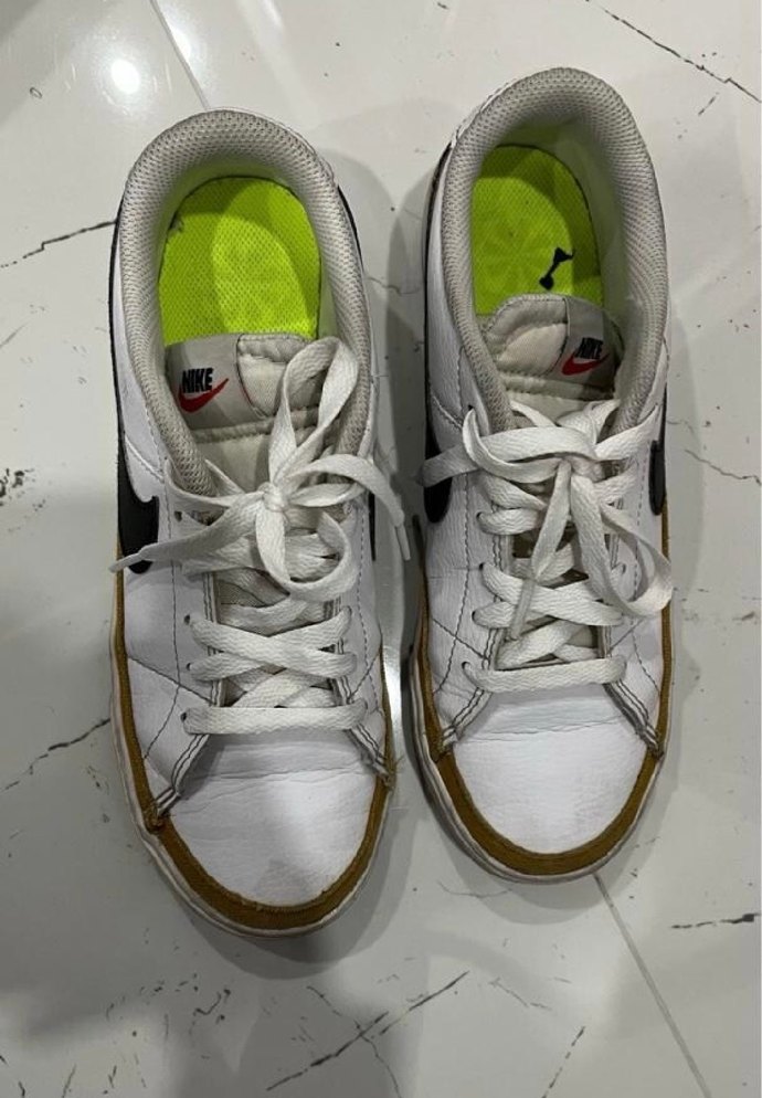 Orijinal Nike Beyaz Bağcıklı erkek Spor Ayakkabı - Görsel 3