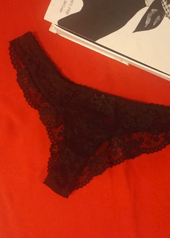 siyah Dantelli kadın silip - Görsel 4