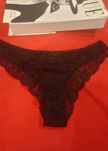 siyah Dantelli kadın silip - Görsel 3